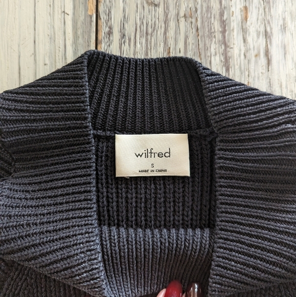 Aritzia Wilfred New Halter Knit Tank Black Size Small - Picture 4 of 8